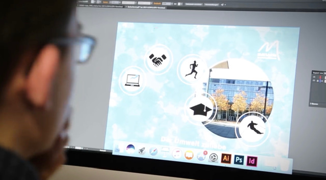 Digitales Spielzimmer: Bild eines Bildschirms aus dem Digitalen Spielzimmer. Es ist ein Bildbearbeitungsprogramme zu sehen