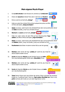 Arbeitsblatt Mein eigener Musik-Player