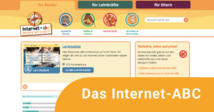 Online Fortbildung-Internet_ABC-Medienkompetenz-Grunschule Screenshot der Website