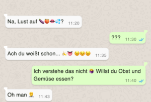 Screenshot vom Sexting