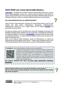FakeNews_Aufgabe1 Unterrichtsmaterial Fake News