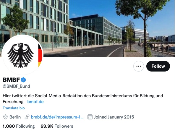 Twitter Bildungsministerium Twitteraccount Bildungsministerium