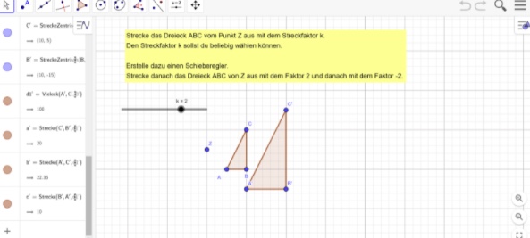 GeoGebra im Unterricht 3 Beispiel GeoGebra
