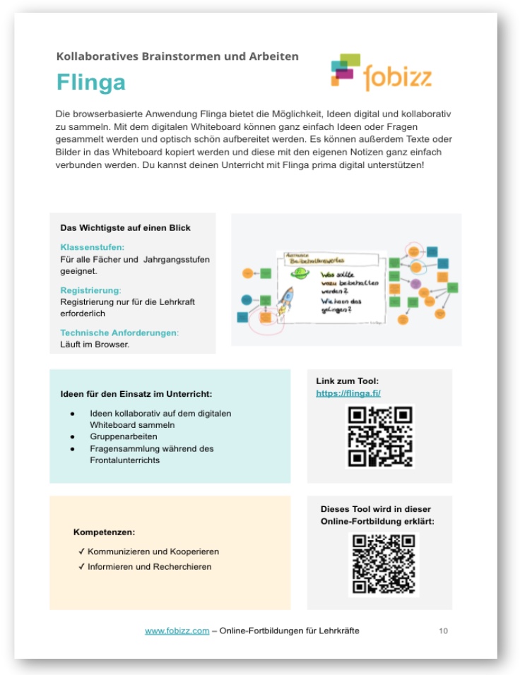 fobizz Handout digitale Tools 21.01 2 30 tools für digitalen Unterricht