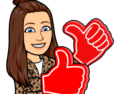 Frau mit Daumen hoch