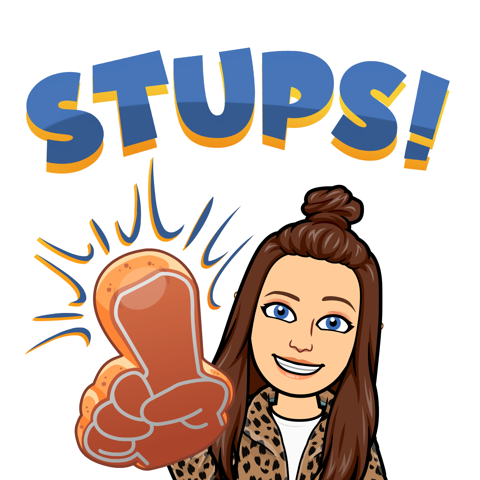 Frau zeigt mit Daumen