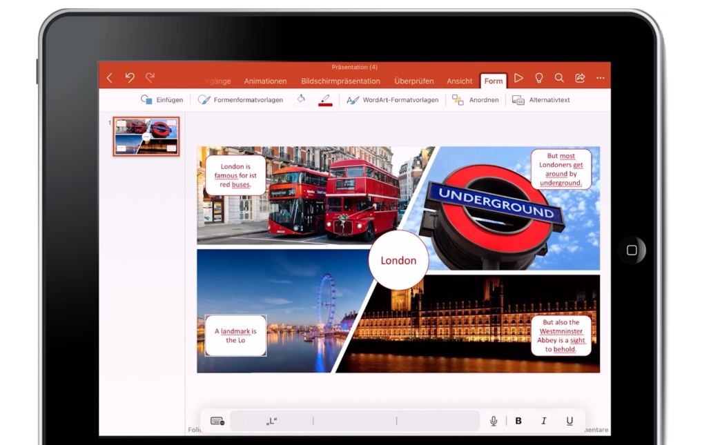 PowerPoint auf dem iPad 1 Präsentation auf dem iPad