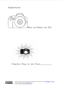 Unterrichtsmaterial Deutschunterricht Anlautfotos mit der iPad-Kamera