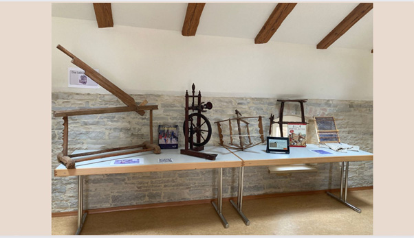 Offener_Unterricht_Geschichte Messestand zum Thema "Leinenweber"