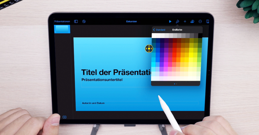Keynote auf dem iPad Interviewbild