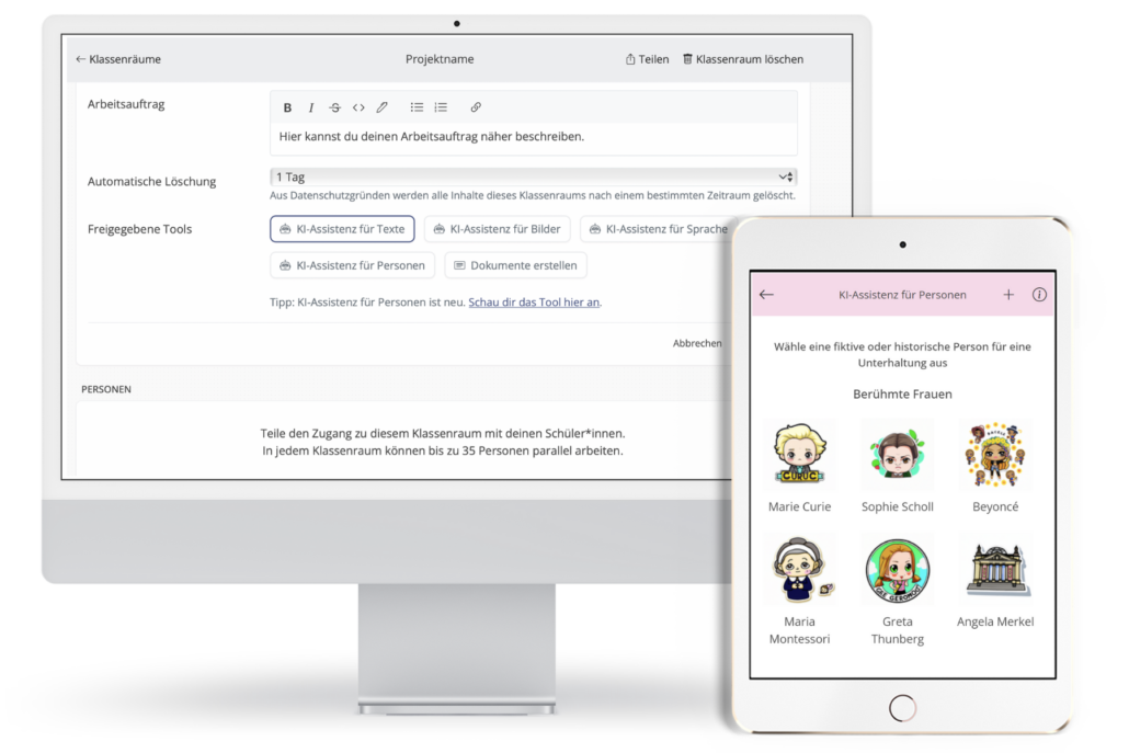 fobizz KI-Klassenräume